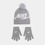 NIKE NAN SWOOSH BEANIE GLOVE  SET BOYS