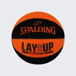SPALDING LAY UP ORANGE BLACK SIZE 7 RUBBER BASKETBALL