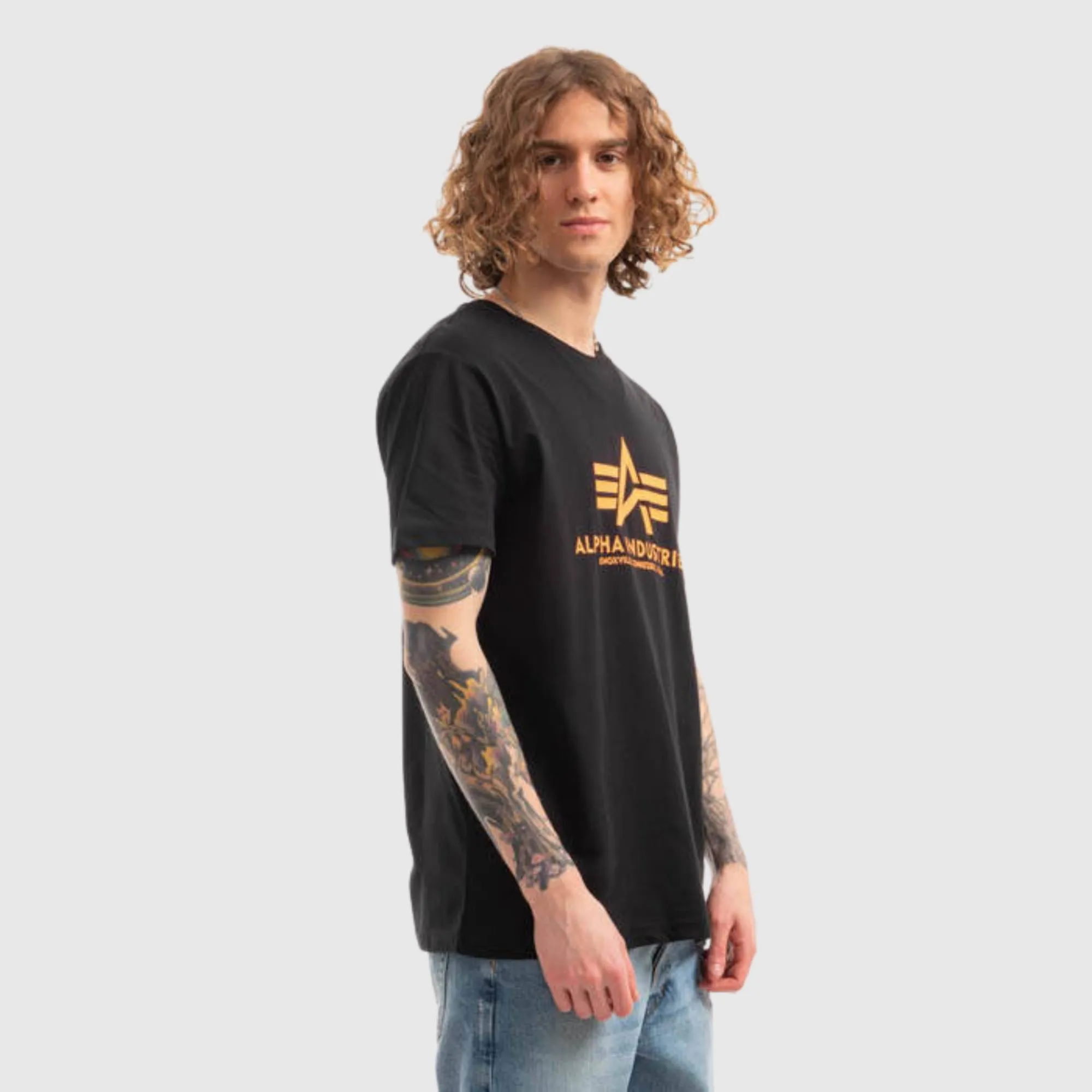 ALPHA INDUSTRIES BASIC NEON PRINT T-SHIRT
