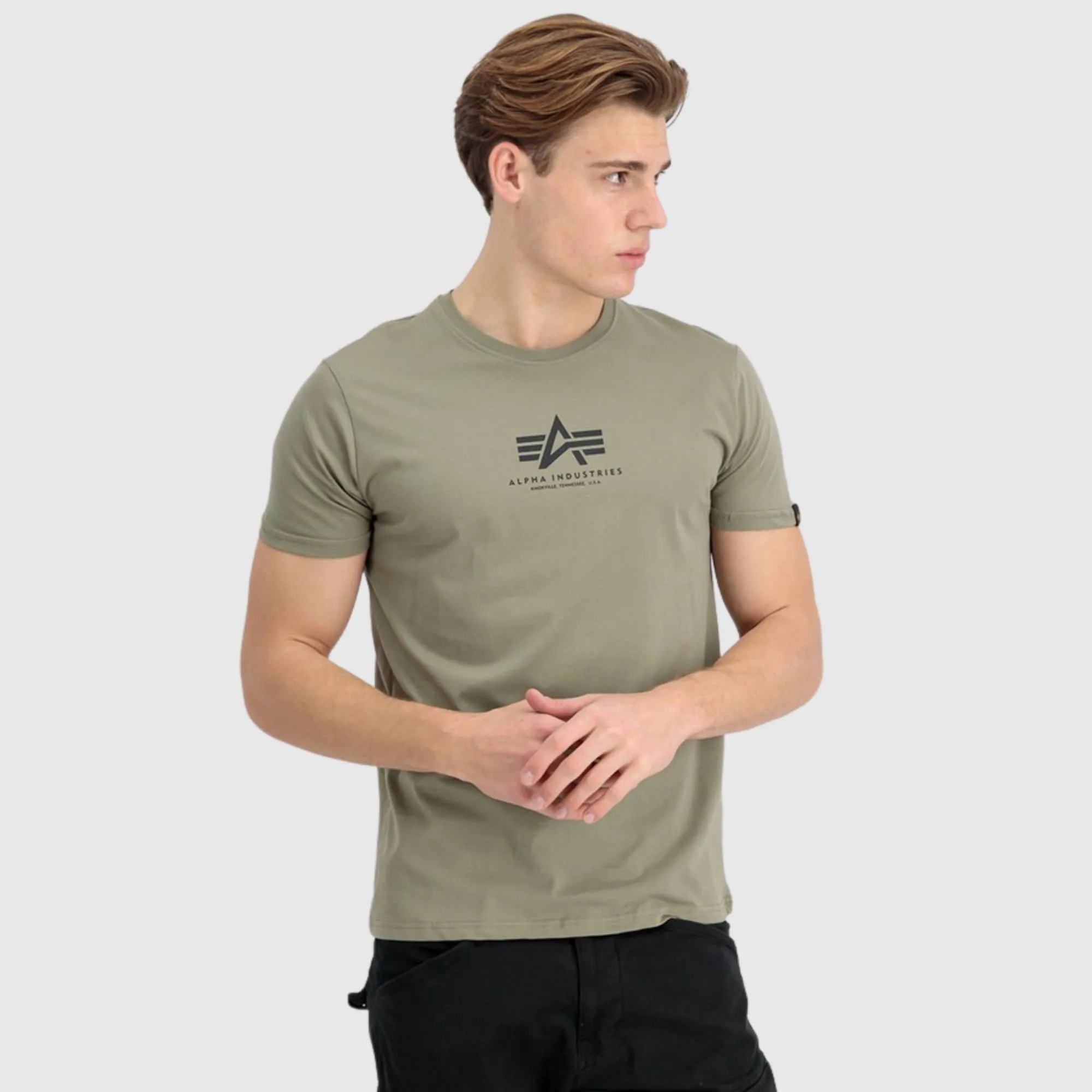 ALPHA INDUSTRIES BASIC MID LOGO T-SHIRT