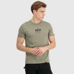 ALPHA INDUSTRIES BASIC MID LOGO T-SHIRT