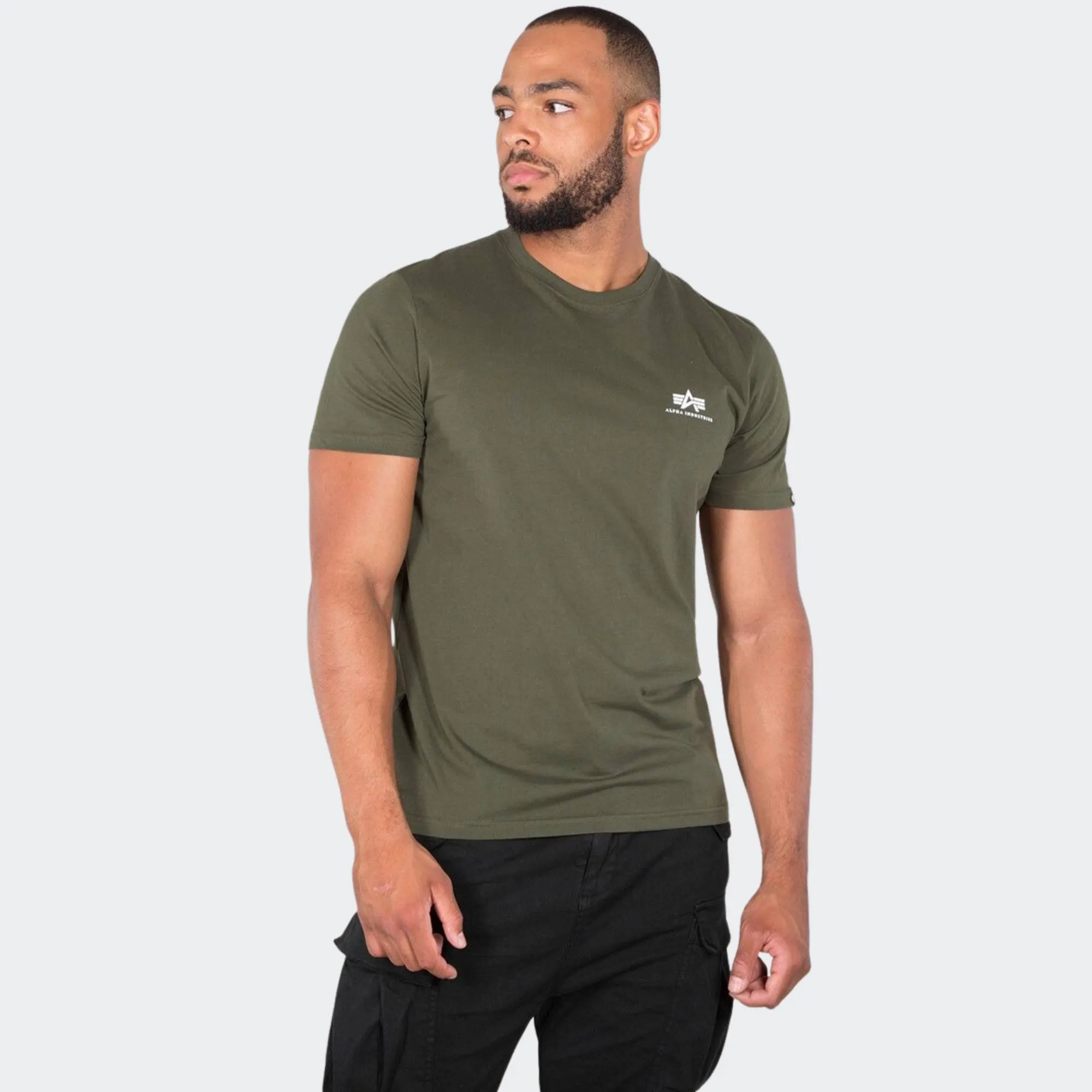 ALPHA INDUSTRIES BASIC SMALL LOGO T-SHIRT