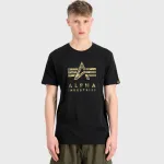 ALPHA INDUSTRIES CAMO PUFF PRINT T-SHIRT