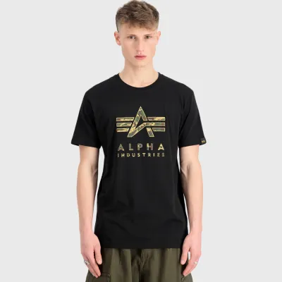 ALPHA INDUSTRIES CAMO PUFF PRINT T-SHIRT