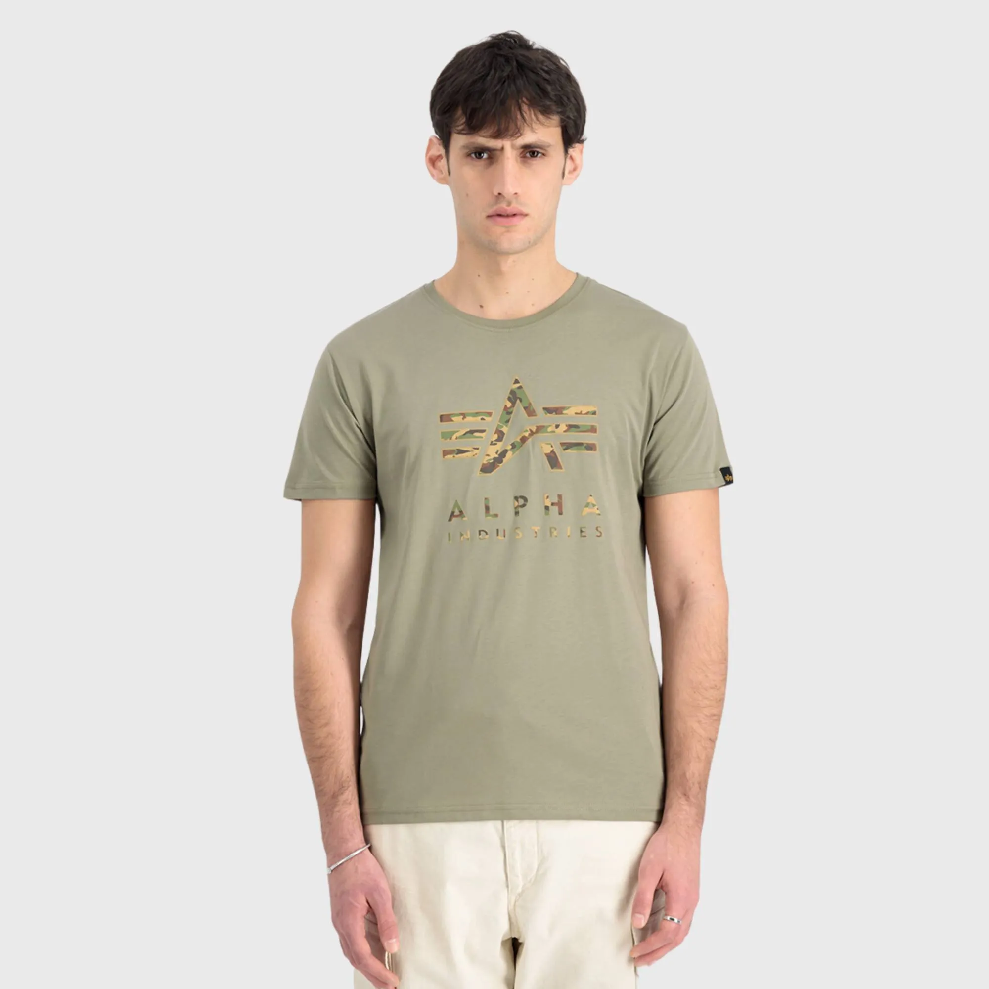 ALPHA INDUSTRIES CAMO PUFF PRINT T-SHIRT