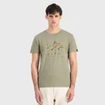 ALPHA INDUSTRIES CAMO PUFF PRINT T-SHIRT