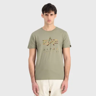 ALPHA INDUSTRIES CAMO PUFF PRINT T-SHIRT