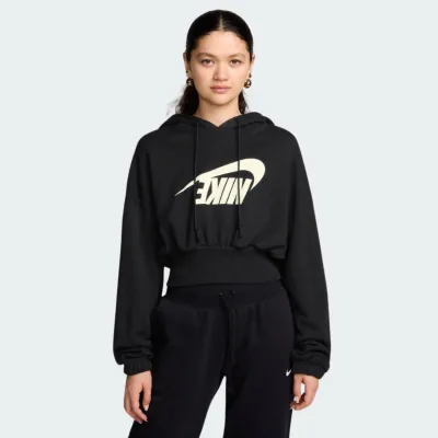 NIKE WOMENS NSW FLEECE CROP HOODIE DANCE
