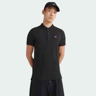 TOMMY JEANS SLIM PLACKET POLO