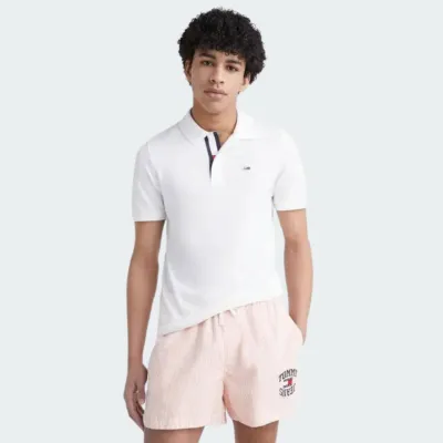 TOMMY JEANS SLIM PLACKET POLO