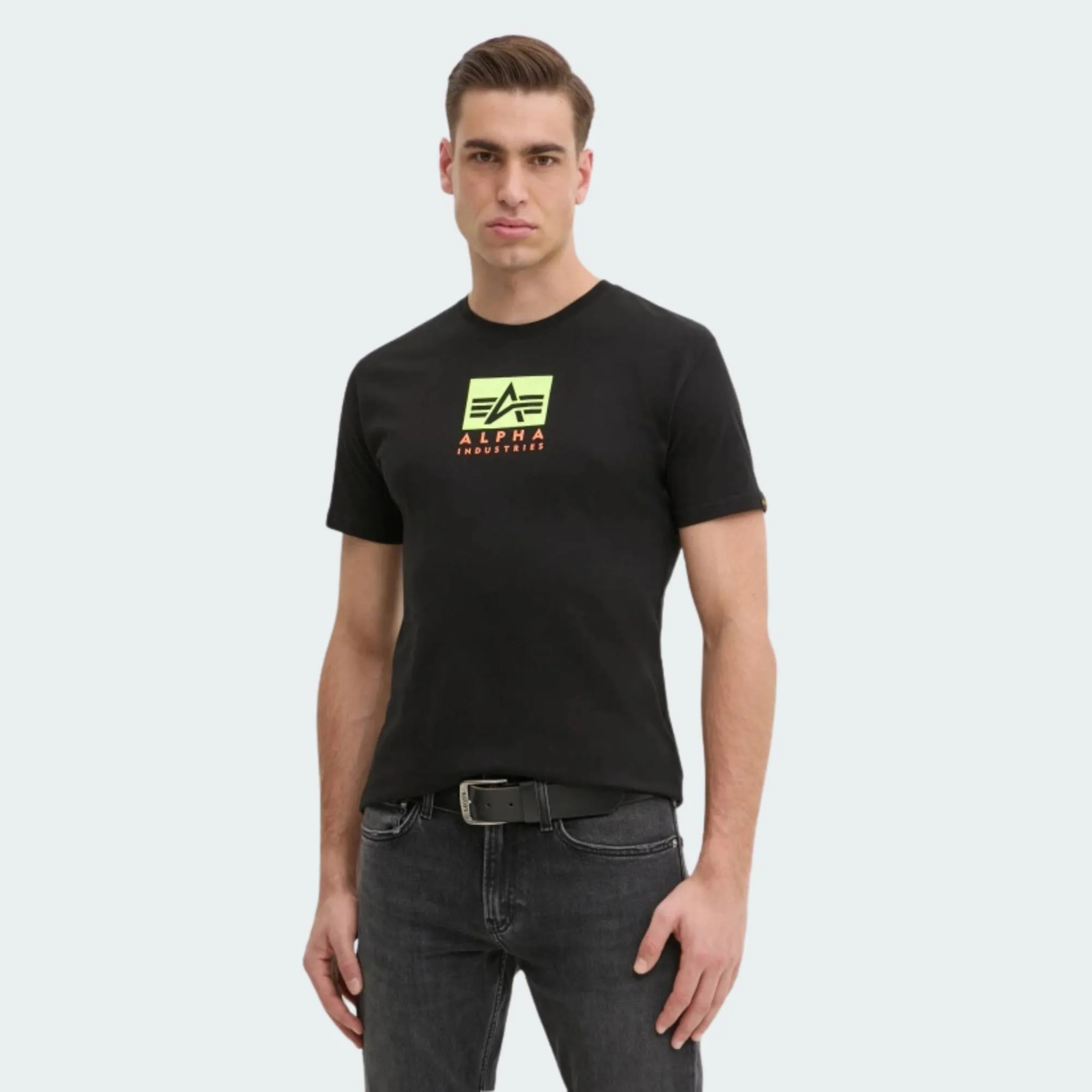 ALPHA INDUSTRIES SATIN LOGO T-SHIRT