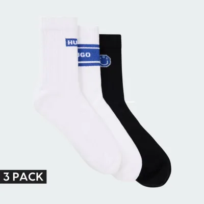 HUGO BLUE 3P QS BLUE DESIGN CC HOSIERY