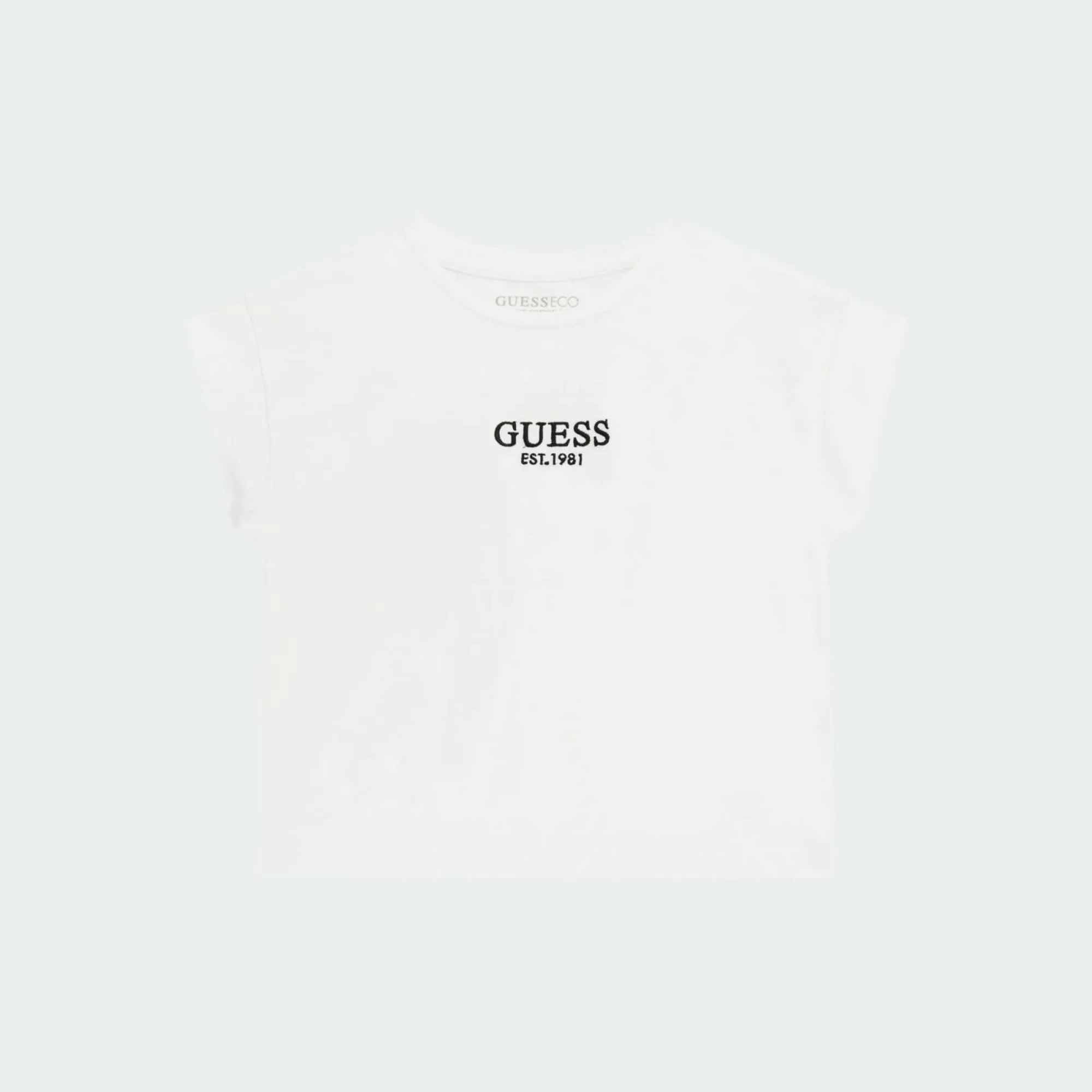 GUESS CROP T-SHIRT MID ORGANIC STRETCH JERSEY