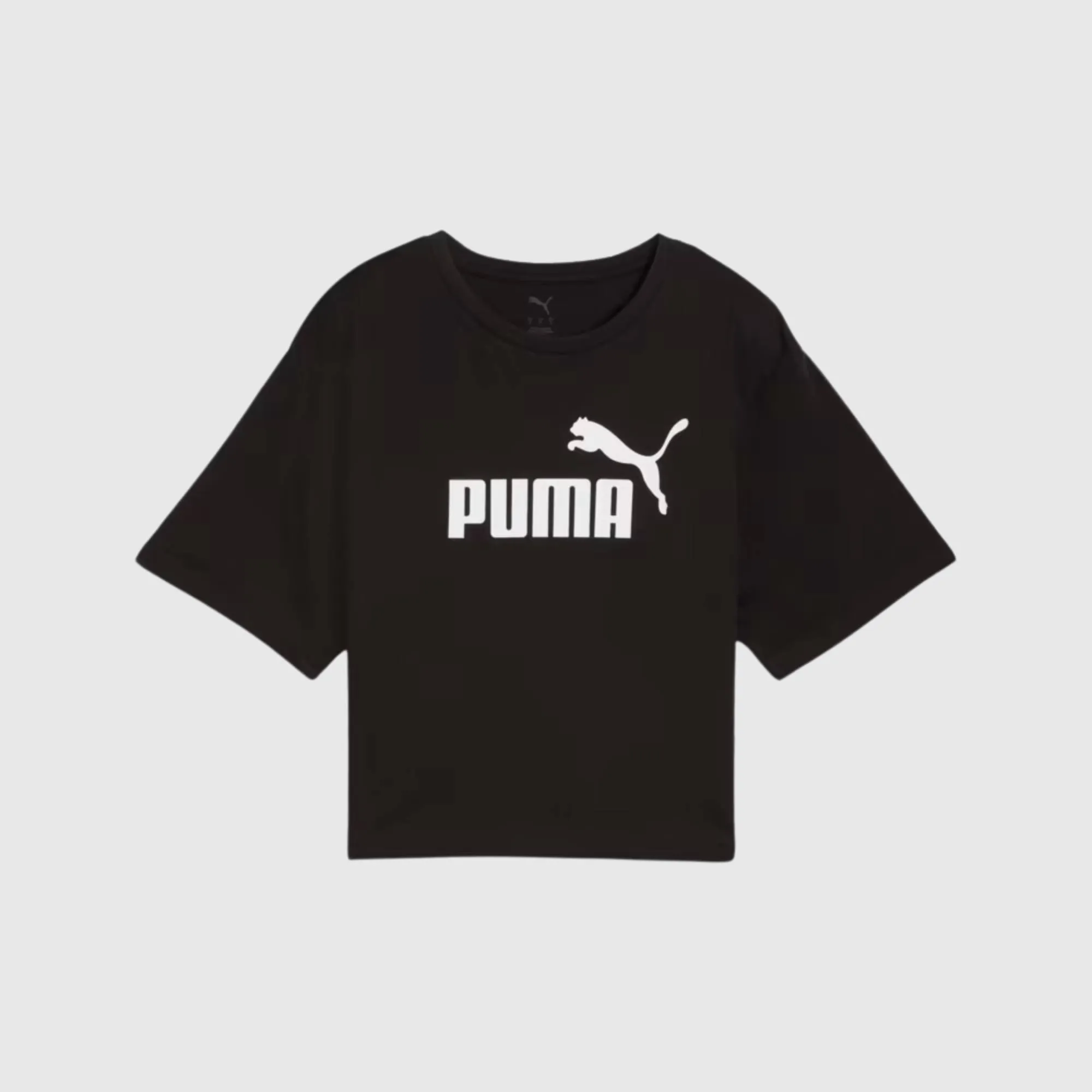 PUMA ESSENTIALS CROPPED NO. 1 LOGO RELAXED TEE