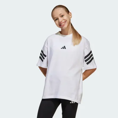 ADIDAS JUNIOR FUTURE ICONS 3 STRIPES TEE