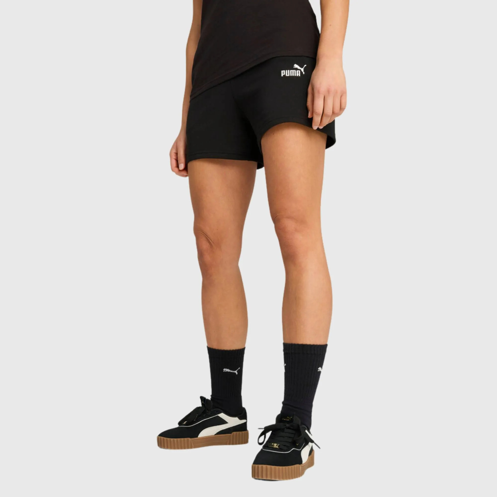 PUMA ESSENTIAL SMALL LOGO HIGH WAIST SHORTS