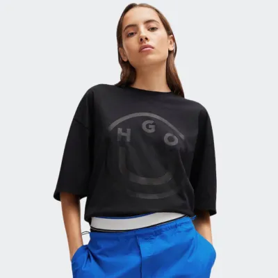 HUGO BLUE OVERSIZED T-SHIRT