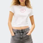 TOMMY JEANS WOMENS SLIM HEART TEE