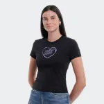 TOMMY JEANS WOMENS SLIM HEART TEE