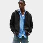 TOMMY JEANS MENS REGULAR FLAG ZIP HOODIE