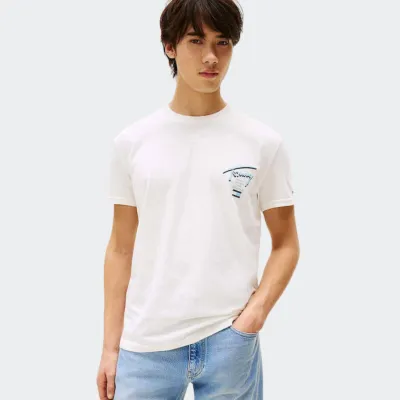 TOMMY JEANS MENS REGURAL SIGNATURE CITY TEE