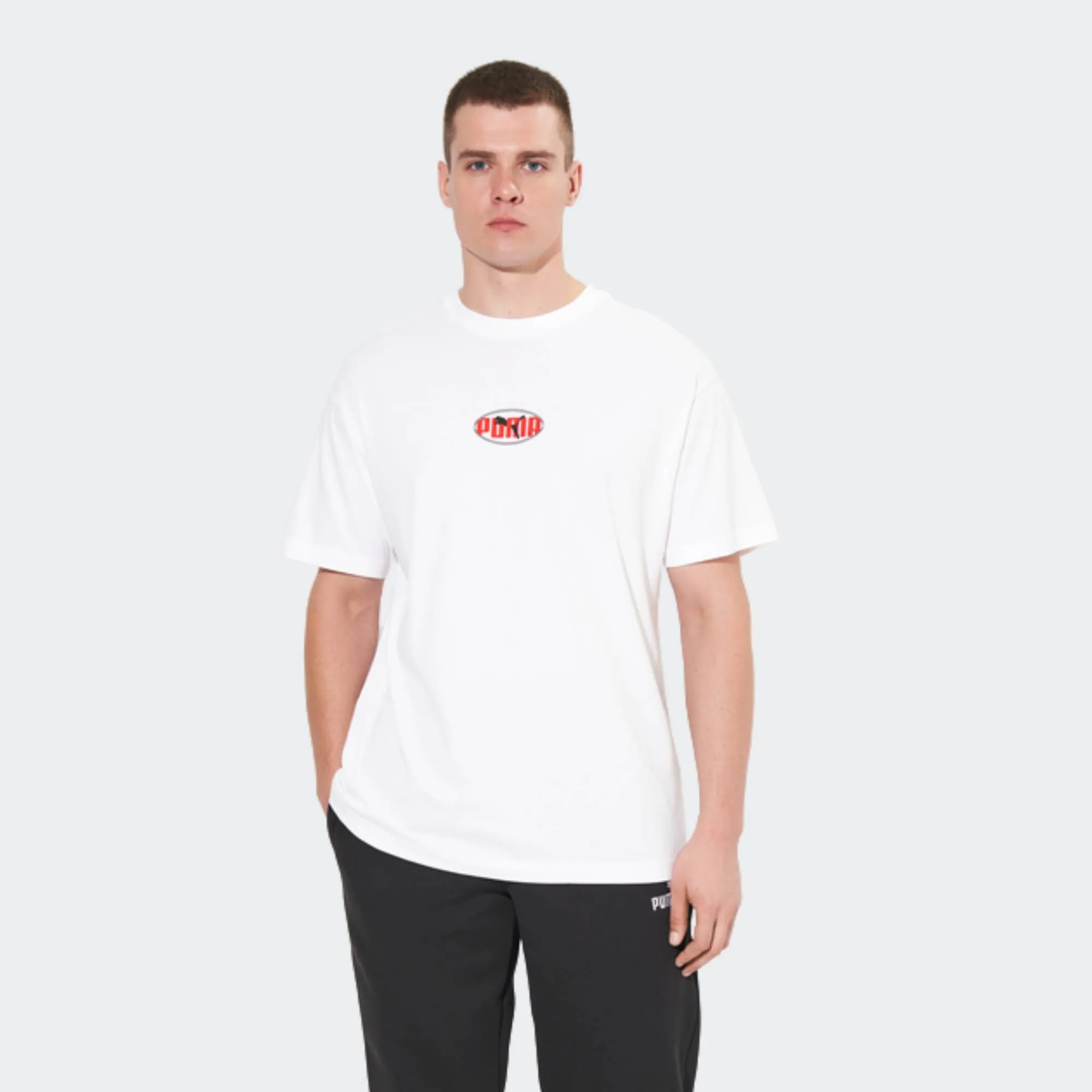 PUMA ESSENTIALS LOGO LAB RELAXED EXECUTION TEE