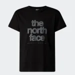 THE NORTH FACE GIRLS REFLECTIVE LOGO RELAXED TEE