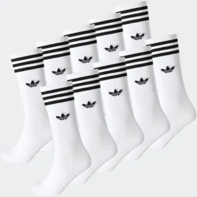 ADIDAS 3 STRIPES CREW SOCKS 10PACK