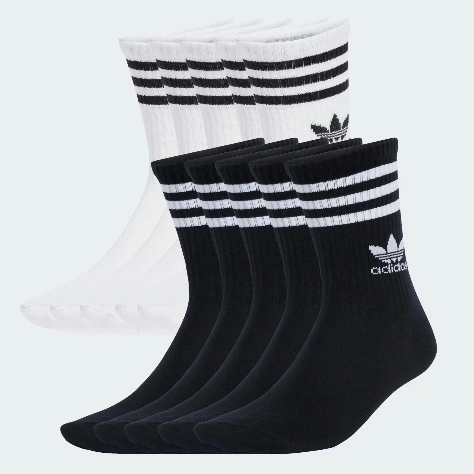 ADIDAS 3 STRIPES CREW SOCKS 10PACK