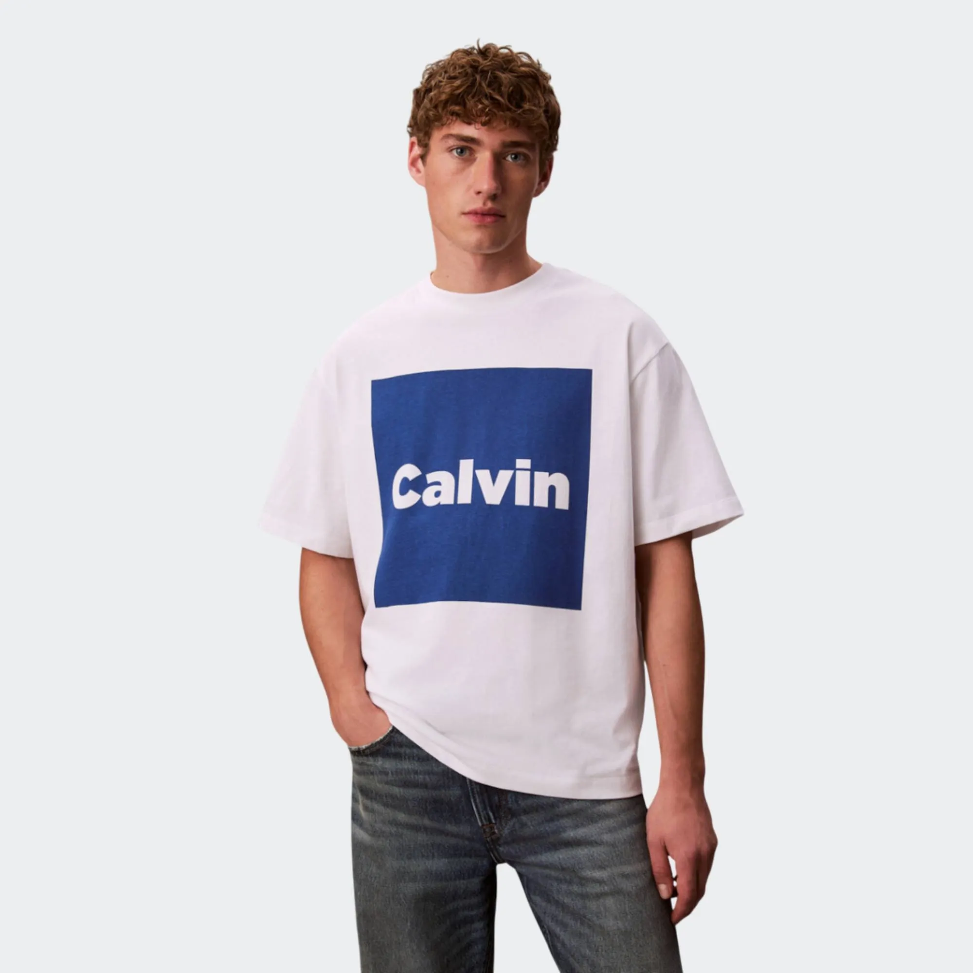 CALVIN KLEIN JEANS 16S BOX GRAPHIC TSHIRT