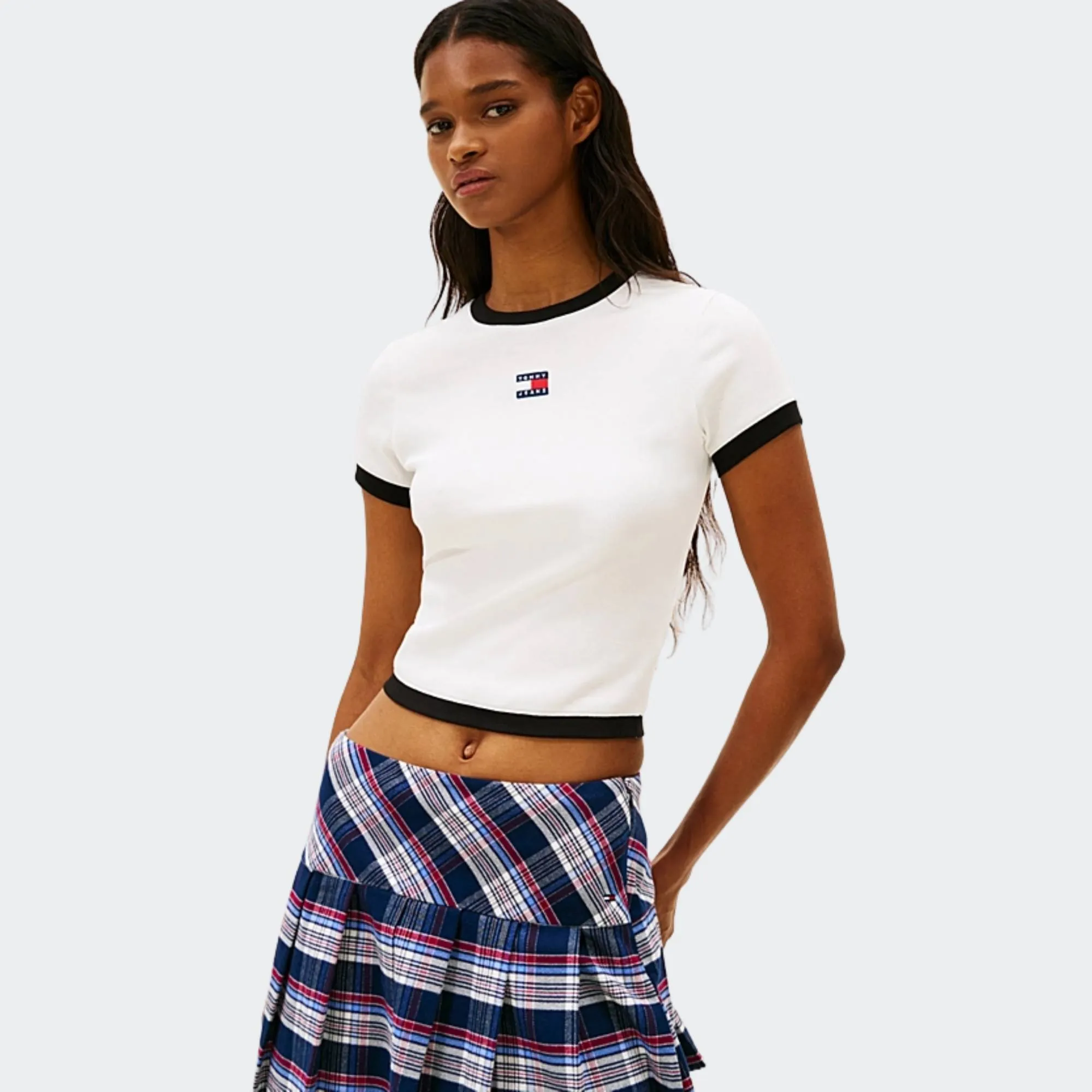 TOMMY JEANS SLIM SH BADGE RIB