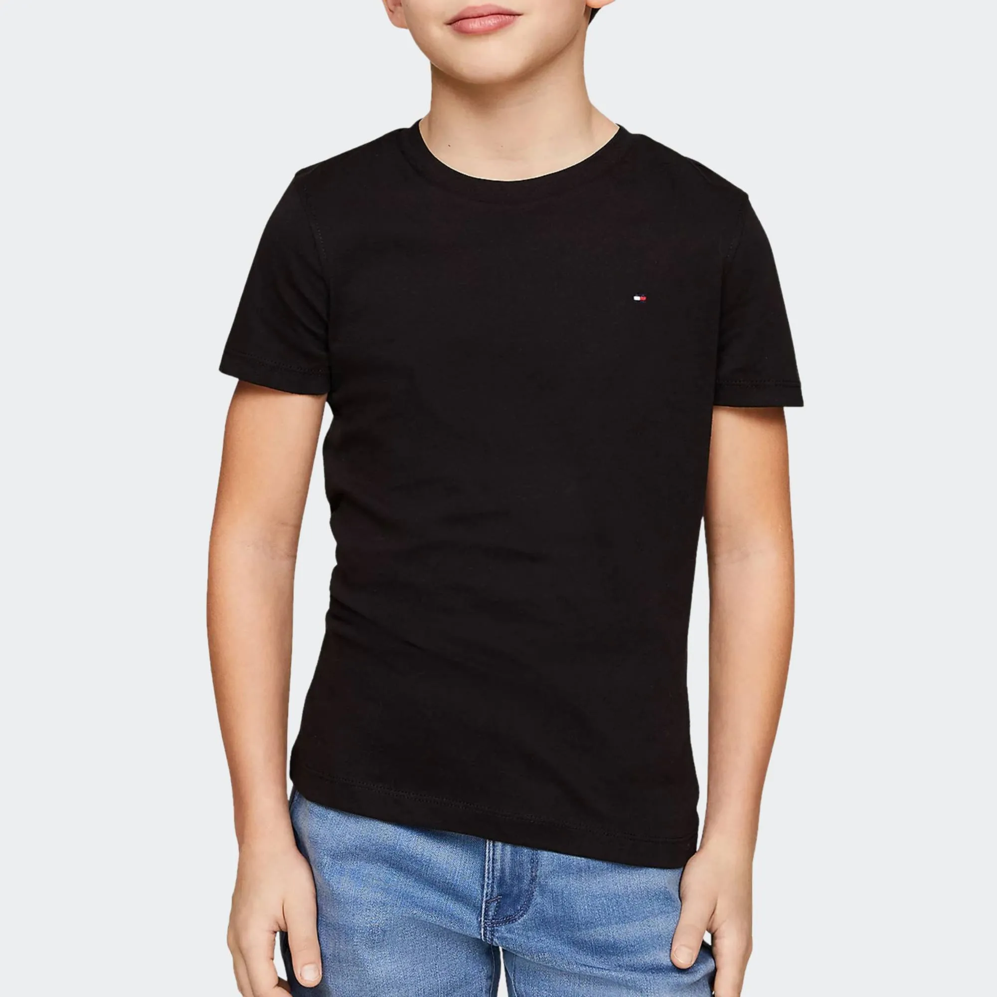 TOMMY JEANS BOYS BASIC CN KNIT