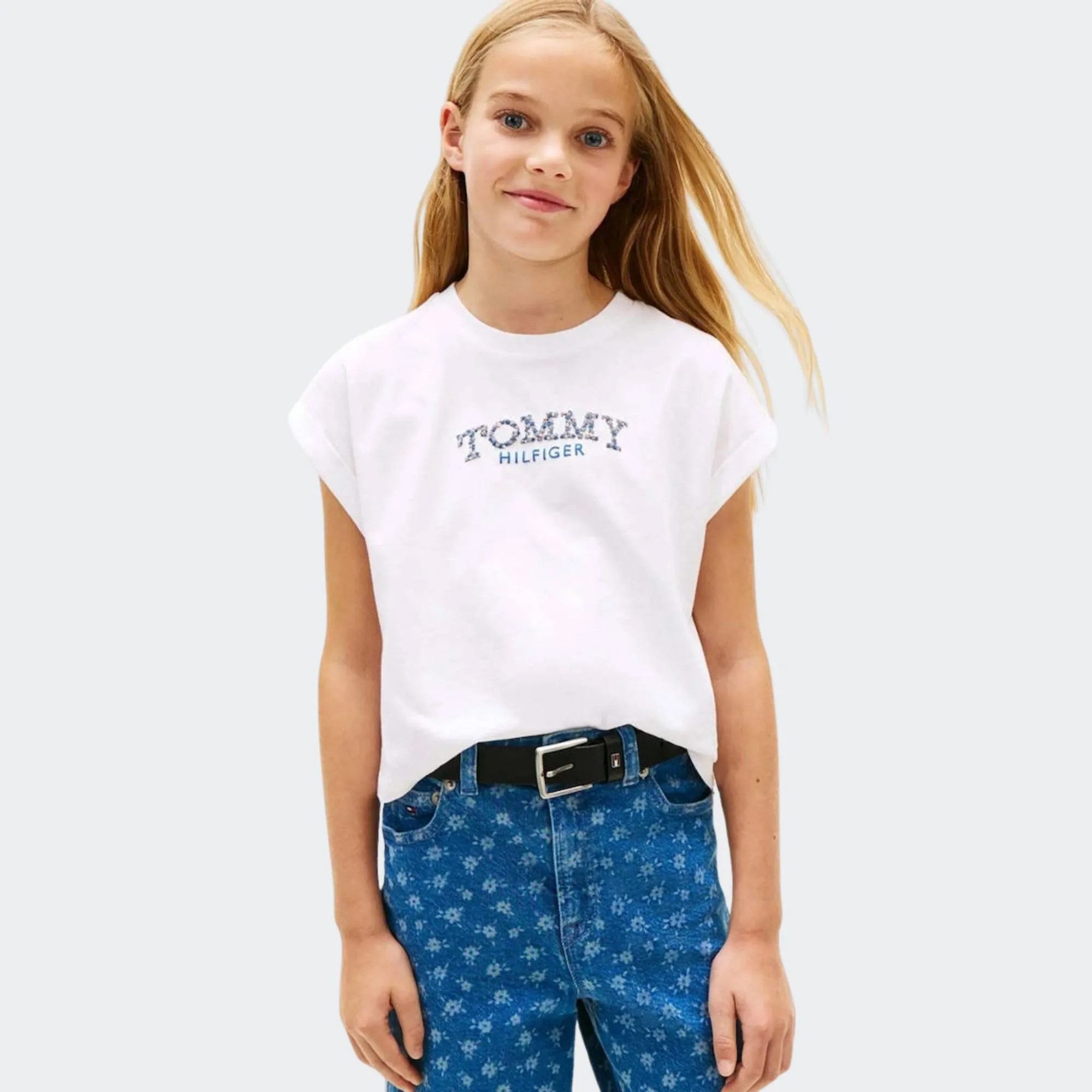 TOMMY JEANS TOMMY PUFF FLOWER TEE