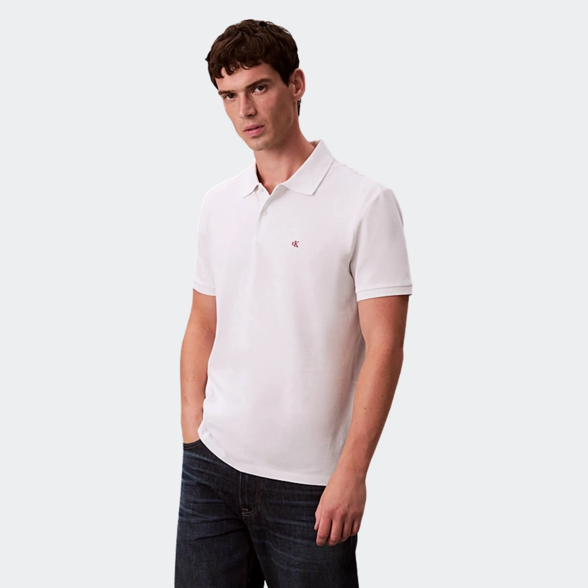 CALVIN KLEIN JEANS MONOGRAM PIQUE POLO