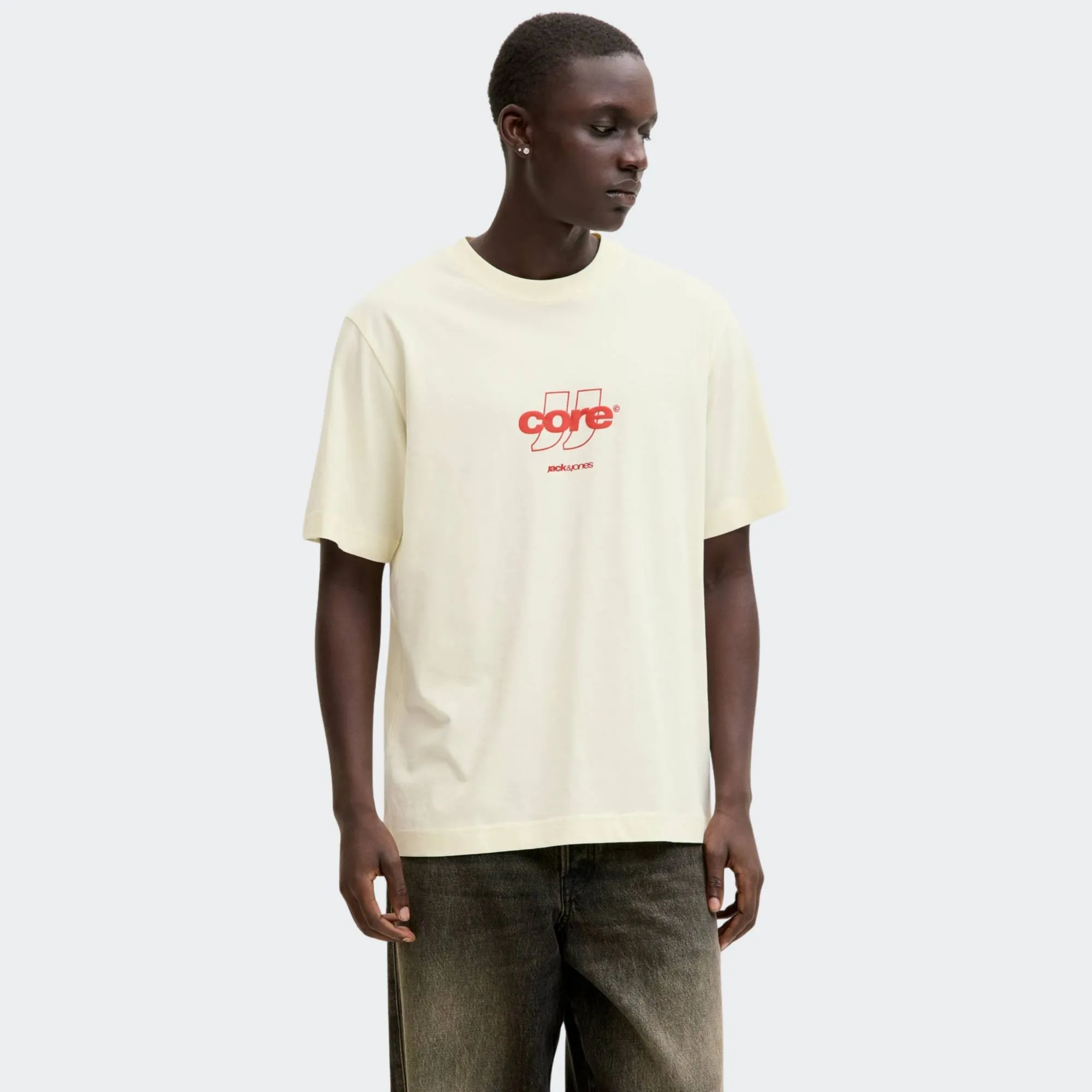 JACK & JONES CLUB FRONT PRINT TEE