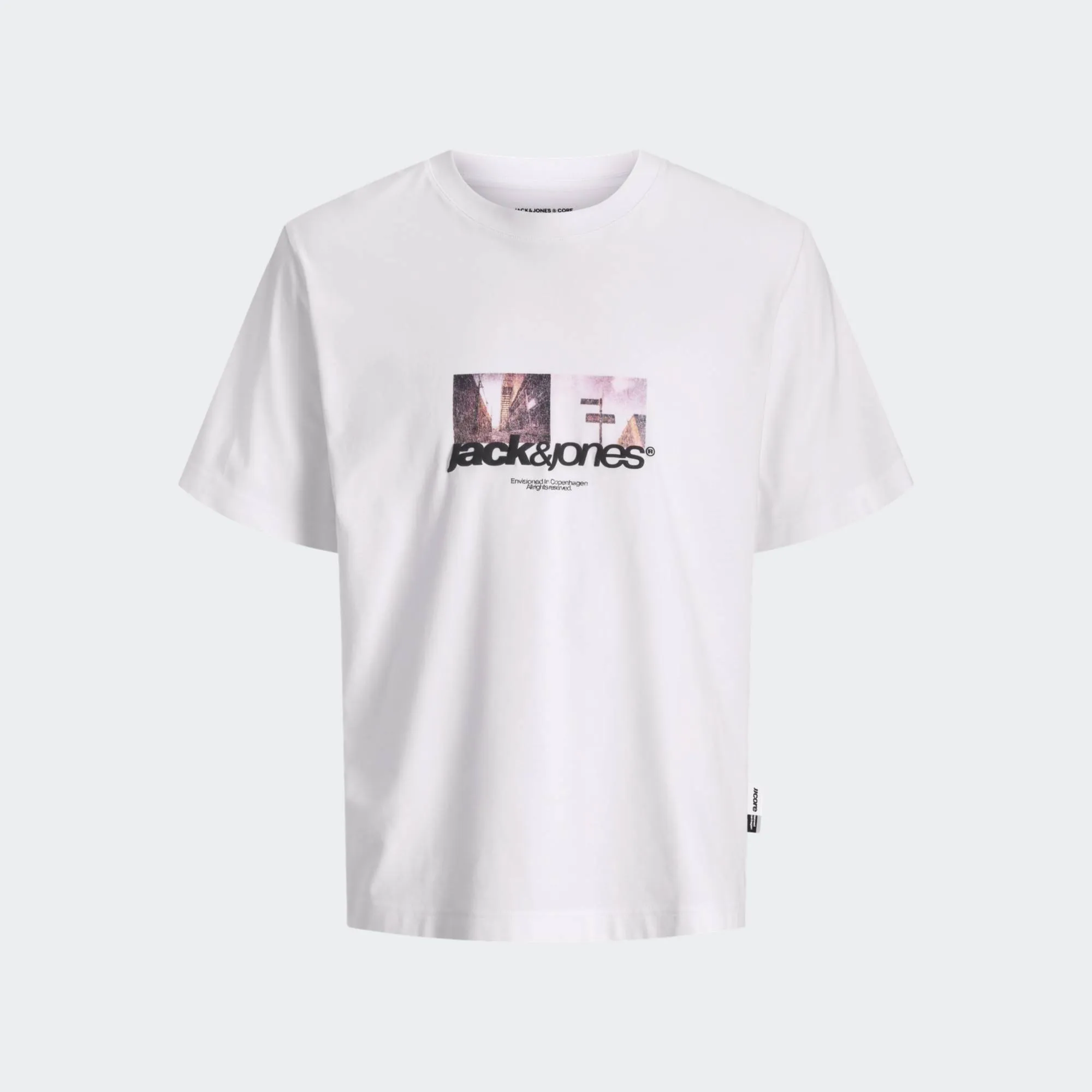 JACK & JONES CLUB FRONT PRINT TSHIRT