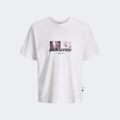 JACK & JONES CLUB FRONT PRINT TSHIRT