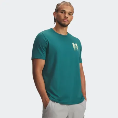 UNDER ARMOUR BLUR LOGO TSHIRT