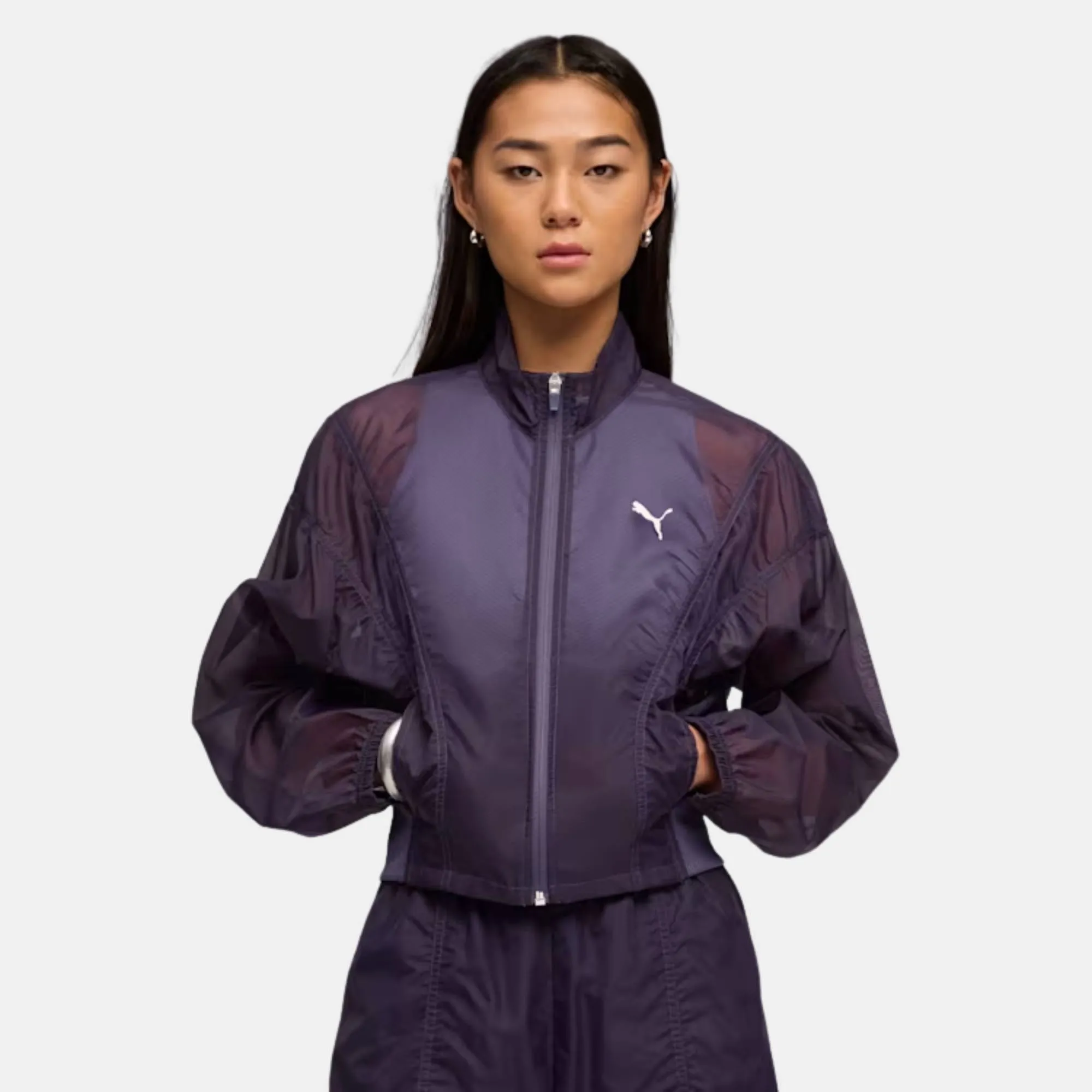 PUMA DARE TO OVERSIZED WOVEN JACKET