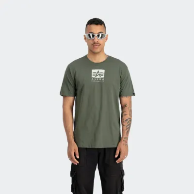 ALPHA INDUSTRIES SATIN LOGO T-SHIRT