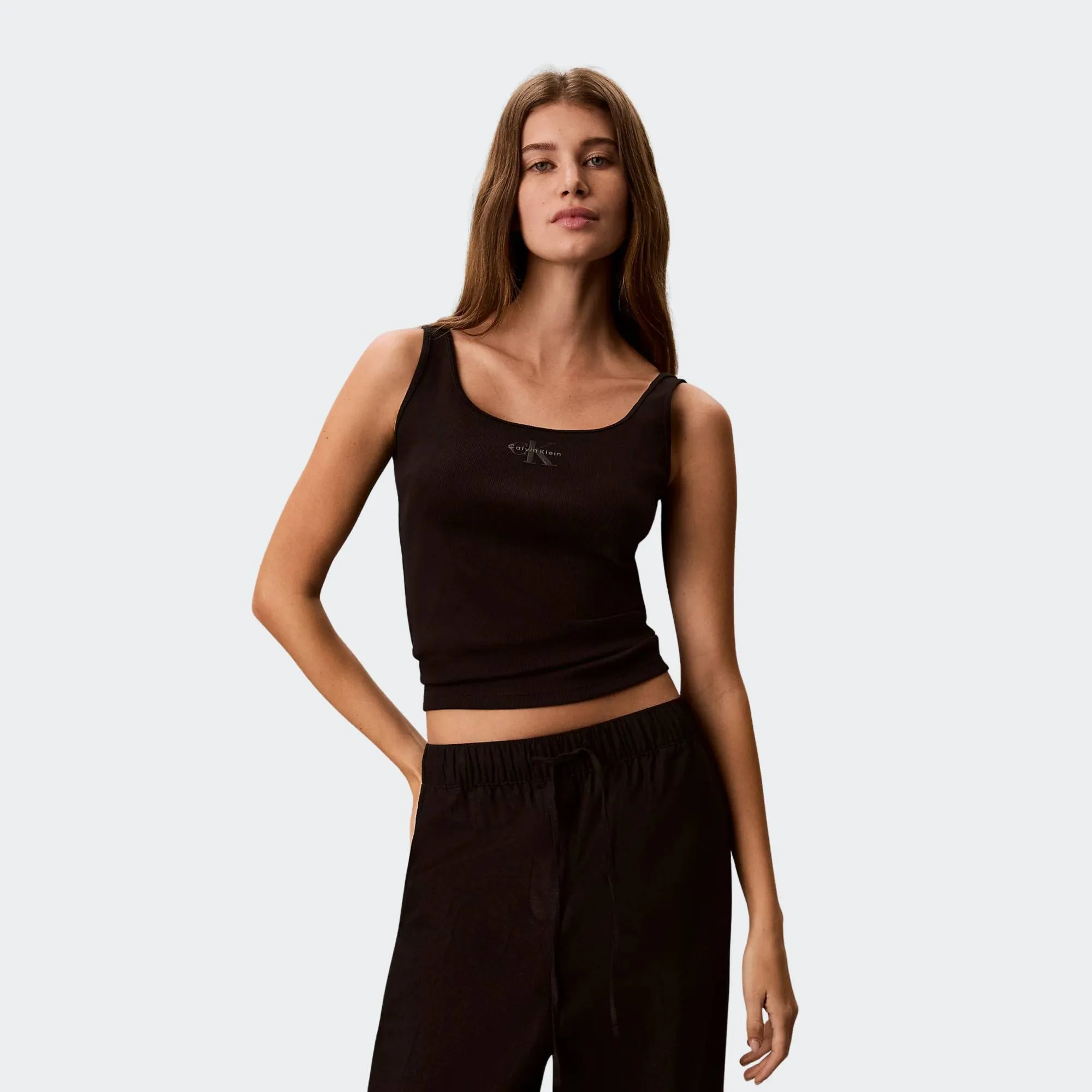 CALVIN KLEIN MONOLOGO SCOOP RIB TANK TOP
