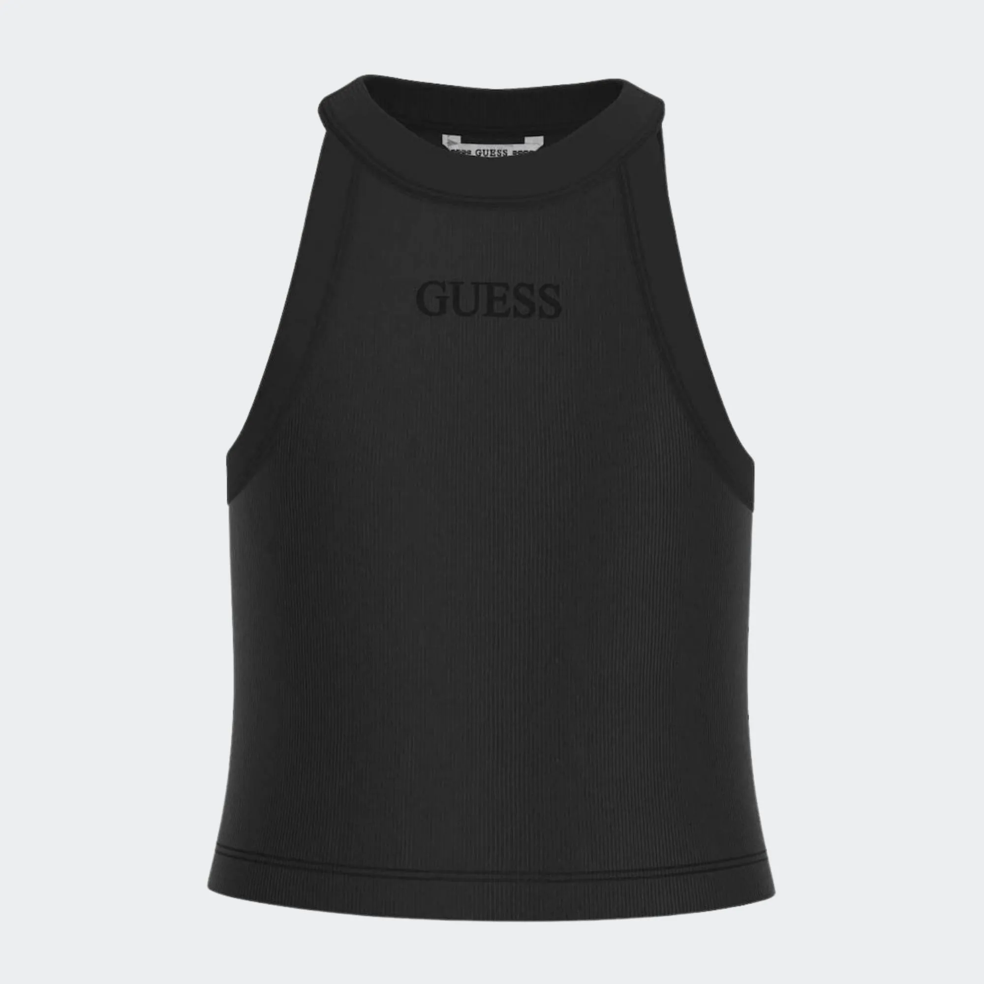 GUESS DYE RIB CROP TEE