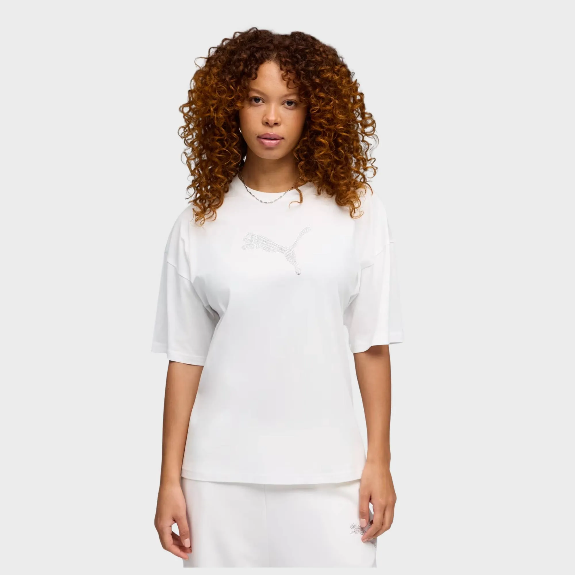 PUMA ESSENTIAL GRAPHICS LEO LUXE OVERSIZED TSHIRT