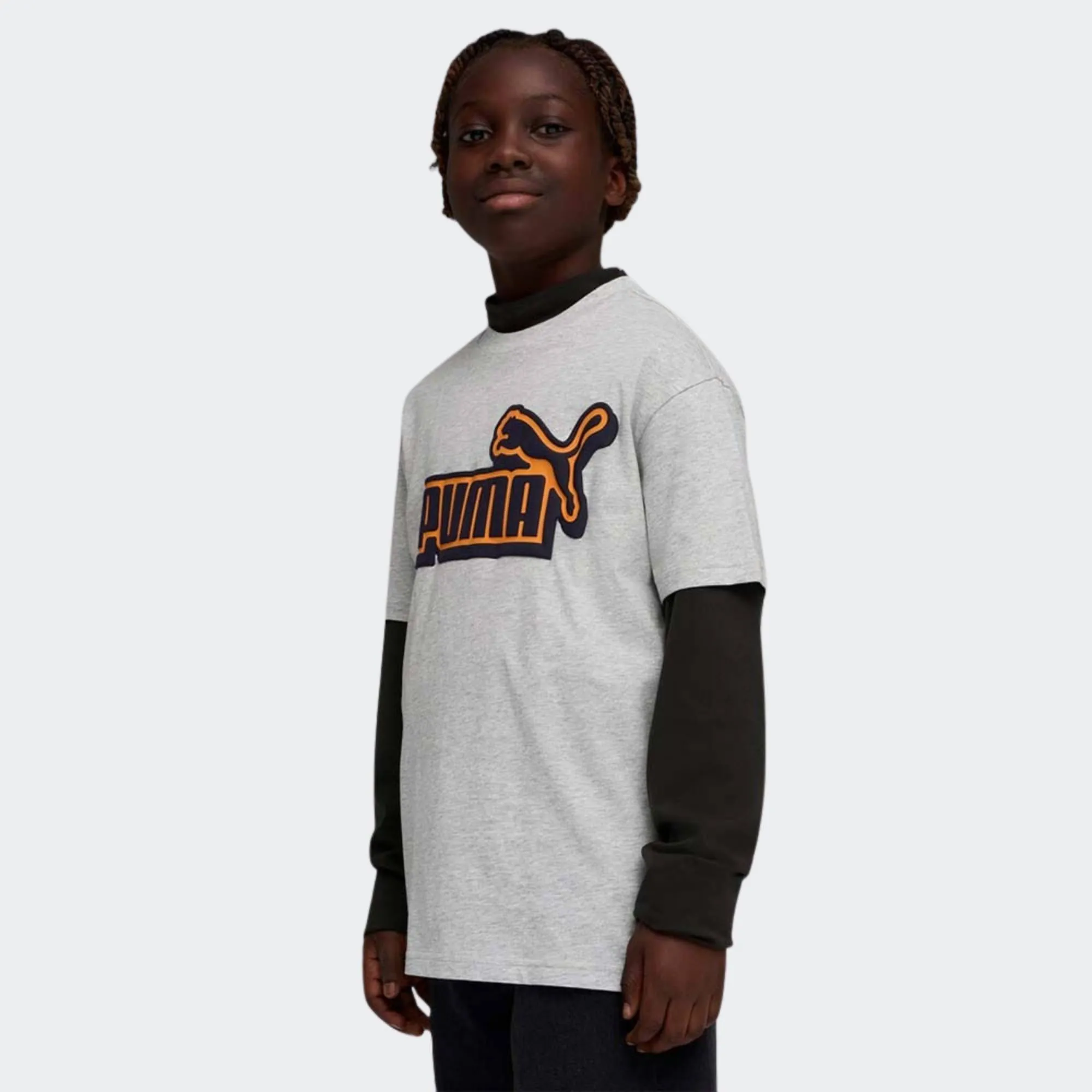 PUMA ESSENTIAL LOGO LAB RELAXED FRONT GRAPHIC  TSHIRT BOYS