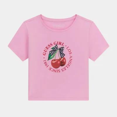 GUESS CROP T-SHIRT MID ORGANIC