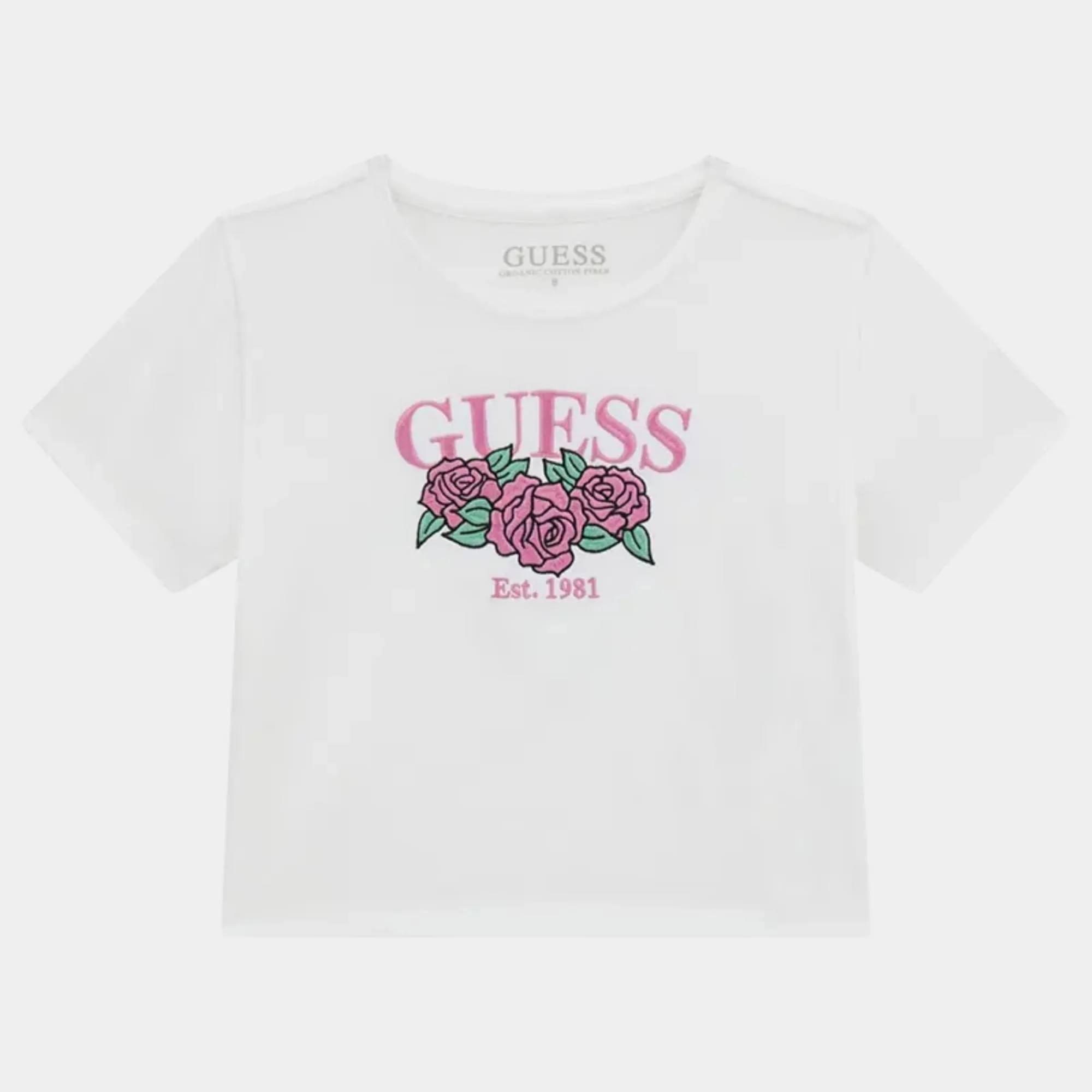 GUESS CROP T-SHIRT MID ORGANIC