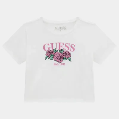 GUESS CROP T-SHIRT MID ORGANIC