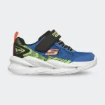 SKECHERS LIGHTED GORE & STRAP SNEAKER WITH TEXTURED MIDSOLE