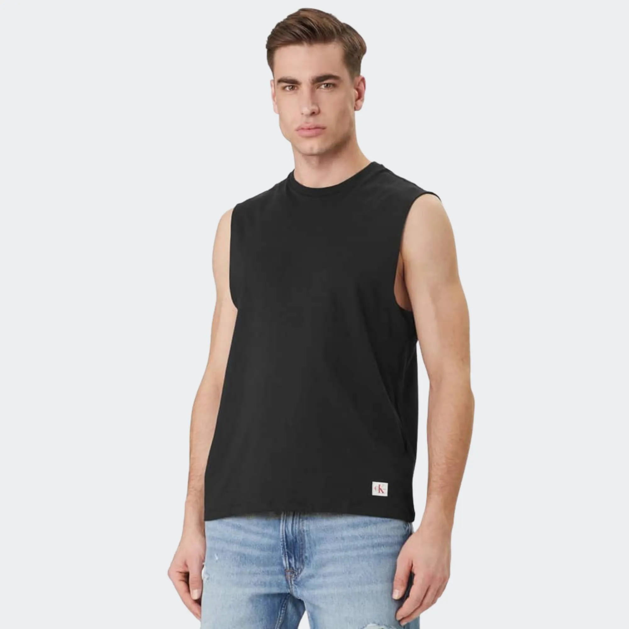 CALVIN KLEIN JERSEY BADGE MUSCLE TANK