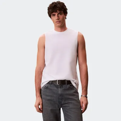 CALVIN KLEIN JERSEY BADGE MUSCLE TANK